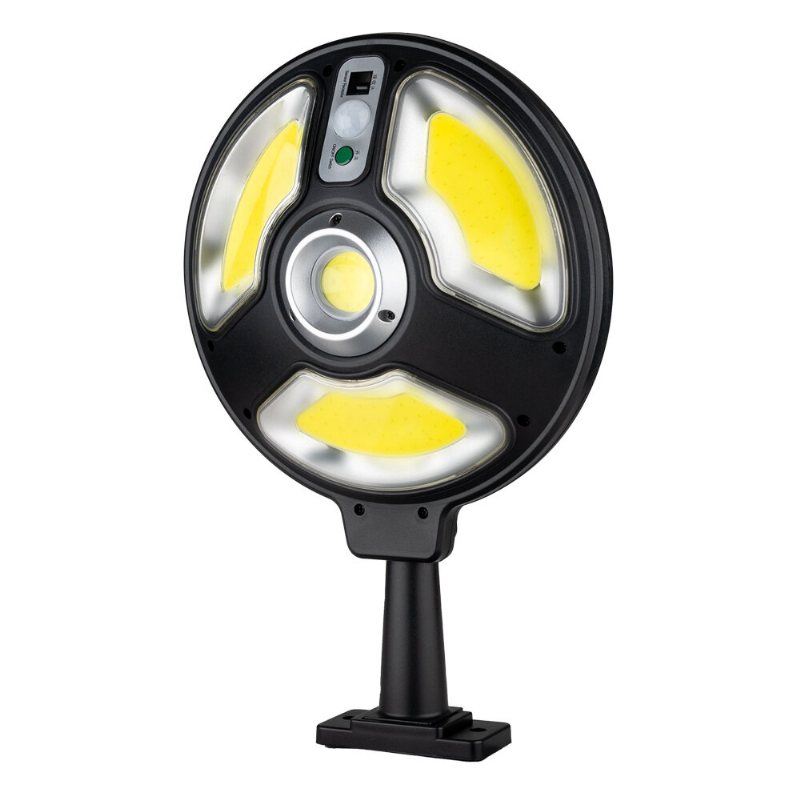 Solar Camping Light 3 Lägen Sensor Trädgård Vägglampa Utomhus Cob Led Vattentät Smart Fjärrkontroll Lampa