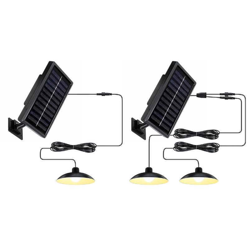 Solar Pendellampa Med Fjärrkontroll Ip65 Vattentät Tre Ljusstyrkor Super Bright Led-belysning Utomhus Camping Jakt Lights