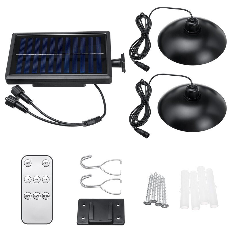 Solar Pendellampa Med Fjärrkontroll Ip65 Vattentät Tre Ljusstyrkor Super Bright Led-belysning Utomhus Camping Jakt Lights