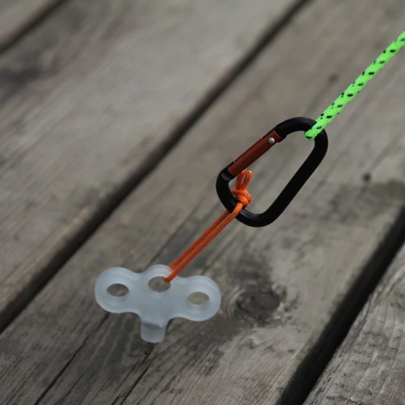 Spike Hook & Rope Spänne Vandring Camping 5 Styck