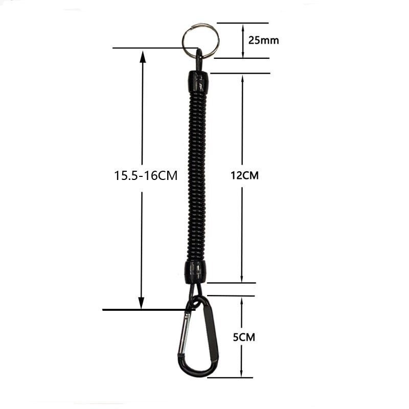 Spring Rope Elastic Infällbar Camping Taktisk Anti Loss