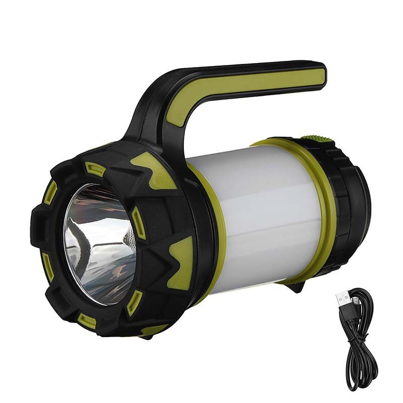 Super Birght Led-campingljus Arbetsljus Stor Kapacitet Usb Uppladdningsbar Long Shot Spotlight För Utomhuscampingfiske