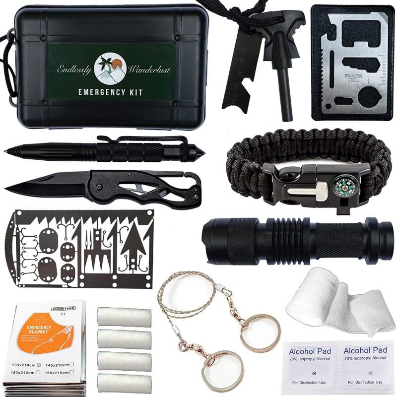 Survival Kit Set Camping & Försvarsutrustning