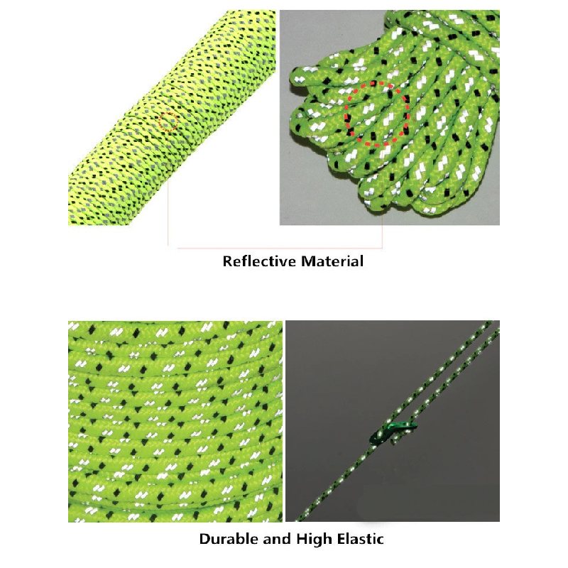 Tältrep Reflekterande Nylonsnöre