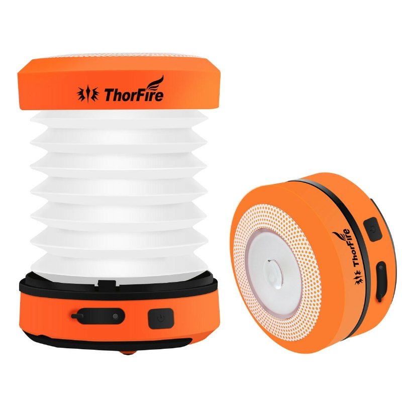 Thorfire Cl01 Led Campingljus Handvev Usb Uppladdningsbara Lyktor Hopfällbara Minitältlampa Nödlampa Nattlampa För Utomhuscamping