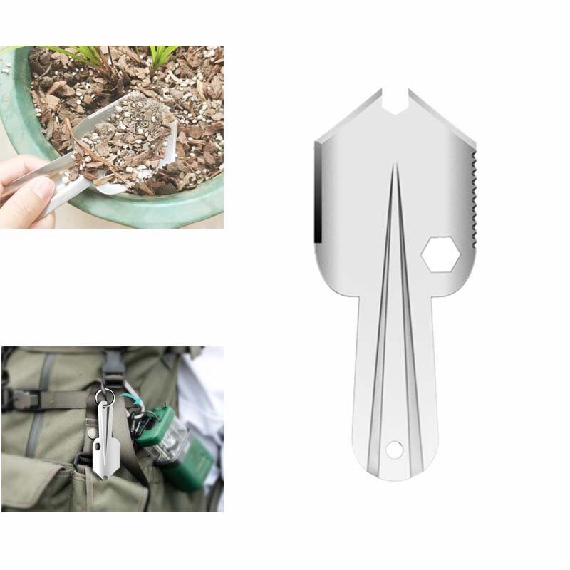 Titan Camping Bärbara Spadar Utomhus Kompakt Bajs Spade Murslev Ultralätt Backpacking Multi Tool För Vandring Hushåll Trädgård Survival