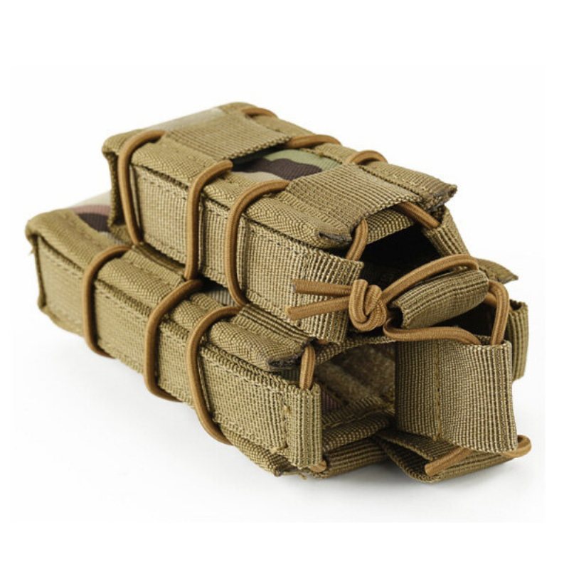 Twice Magazine Pouch Molle Hållare Tillbehörsväska Taktisk Väska För Campingjakt