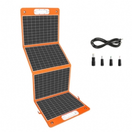 Us Direct 18v 100w Hopfällbar Solpanel Nödsolladdare Med Pd Type-c Qc3.0 För Telefoner Tabletter Camping Van Rv Trip Strömavbrott