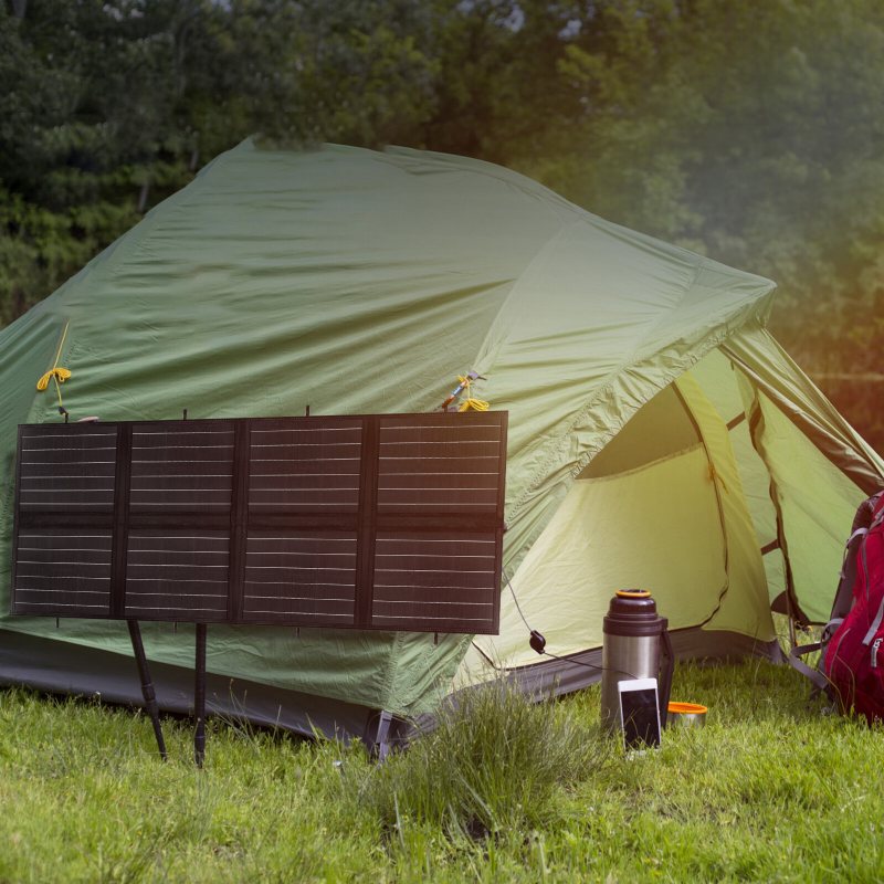 Us Direct Atem Power Vaspbag-2s-ufa 200w Bärbar Monokristallin Solpanel Utrustad Med 20a Mppt-laddarkontroll Lämplig För Utomhuscamping Med Husbil Och Båt