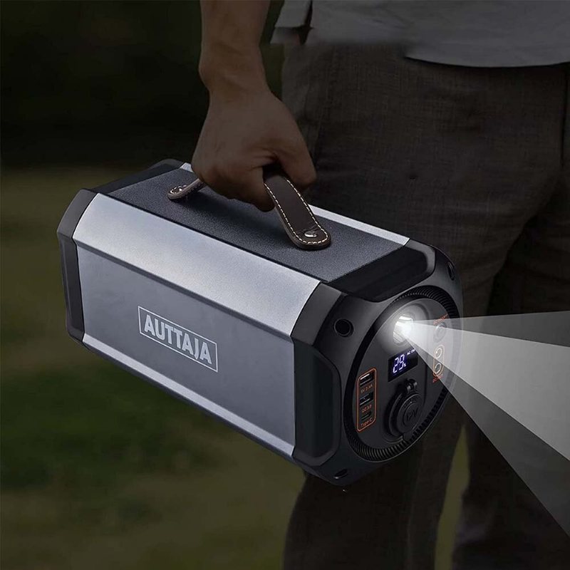 Us Direct Auttaja 500wh 135000mah Kraftstation Bärbar Strömgenerator Med Led-ficklampa Ström Nödenergiförsörjning För Utflykt Och Camping