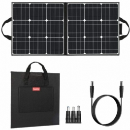 Us Direct Flashfish 50w 18v Bärbar Solpanel Vikbar Solar Laddare För Camping Power Generator