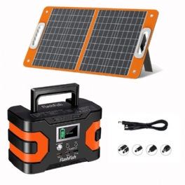 Us Direct Flashfish Ea150 200w Peak Power 166wh 45000mah Portable Station+ Tsp 18v 60w Foldbar Solar Panel Backup Emergency Energy Kit