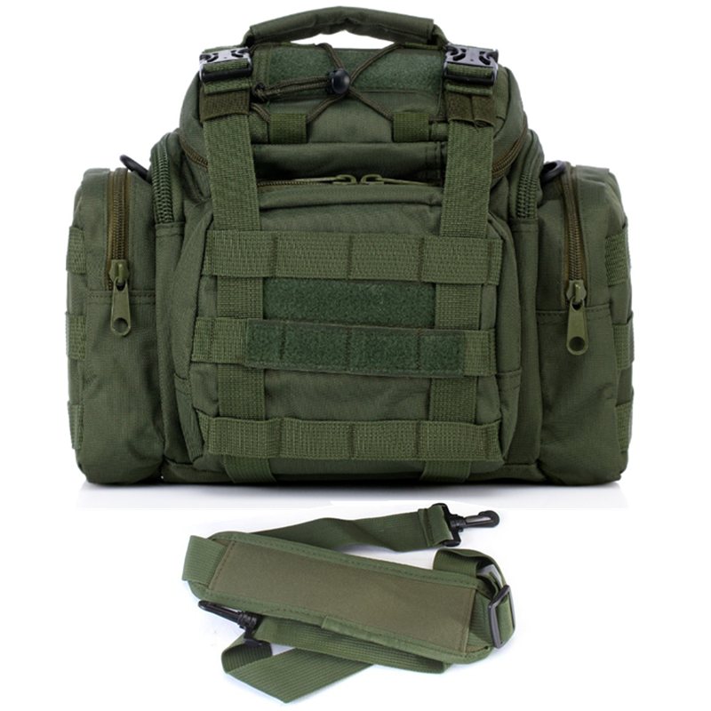 Utomhus Tactical Molle Ryggsäck Kamera Axelpack Väska Midjepåse Vandring Camping Resor Handväska