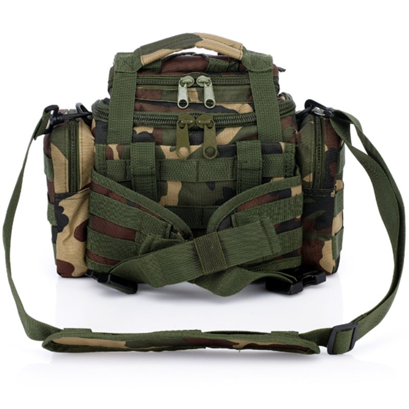 Utomhus Tactical Molle Ryggsäck Kamera Axelpack Väska Midjepåse Vandring Camping Resor Handväska