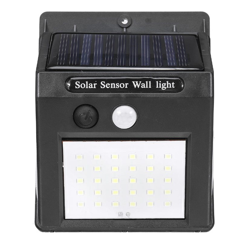 Vattentät Ip44 Solar Motion Sensor Lights Människokroppen Induktion Vägglampa Utomhus Trädgård Yard Lampor