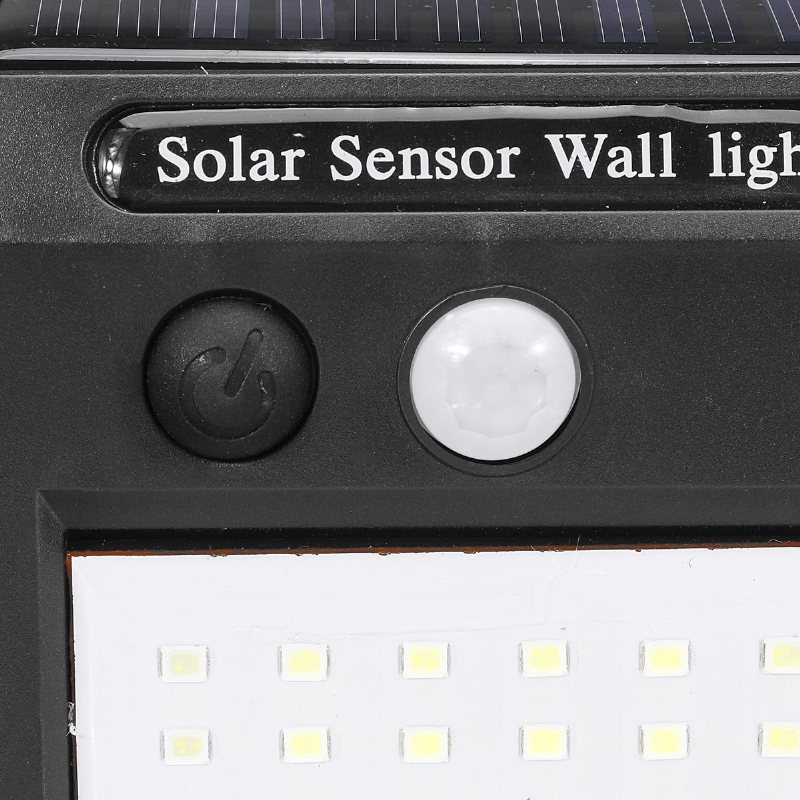 Vattentät Ip44 Solar Motion Sensor Lights Människokroppen Induktion Vägglampa Utomhus Trädgård Yard Lampor