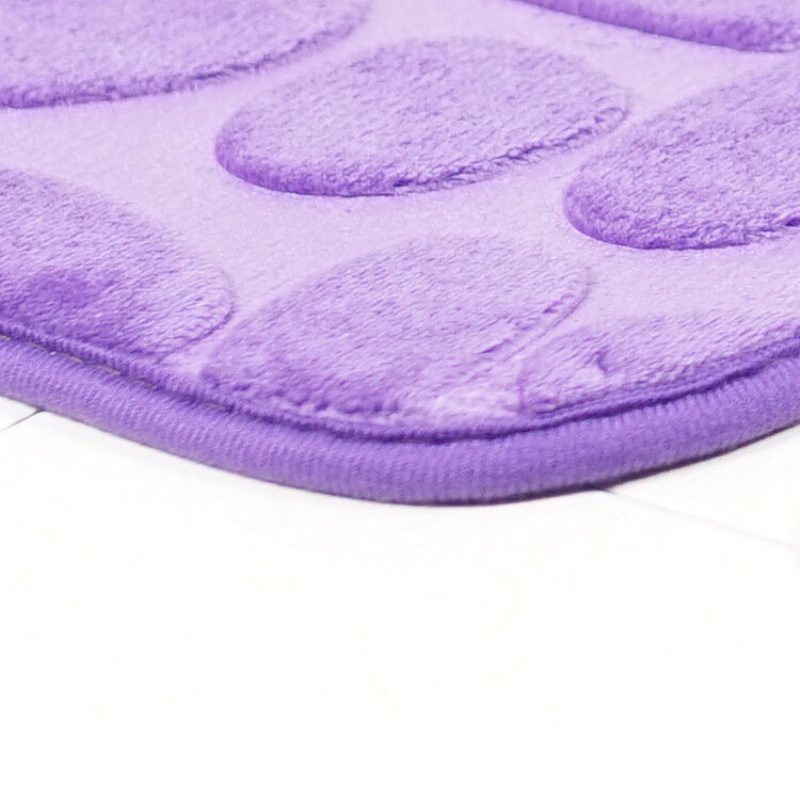 2st Flanell Toalettlock Badmattor Mjukt Golv Hem Anti-slip Liner Memory Foam Slitstarkt Överdrag Duschmattor Badrumsmattset