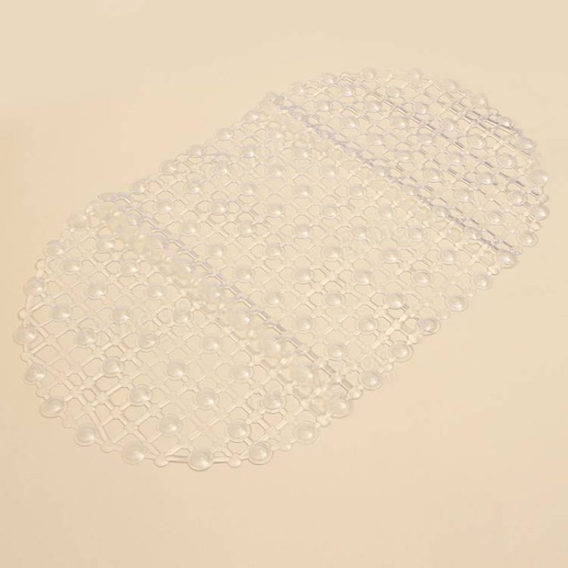 45x37cm Pvc Anti-slip Golvmatta Badrum Transparent Matta Med Stark Sugkopp