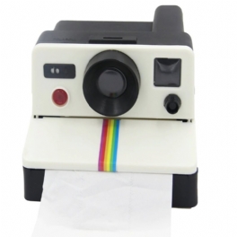 Creative Retro Polaroid-kameraform Inspirerade Vävnadslådor Toalettrullepappershållare Badrum