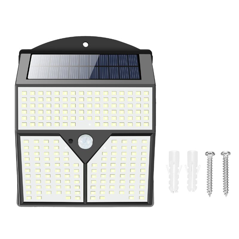 1/2st 436led Solar Light Infraröd Rörelsesensor Trädgård Säkerhet Vägglampa Nytt