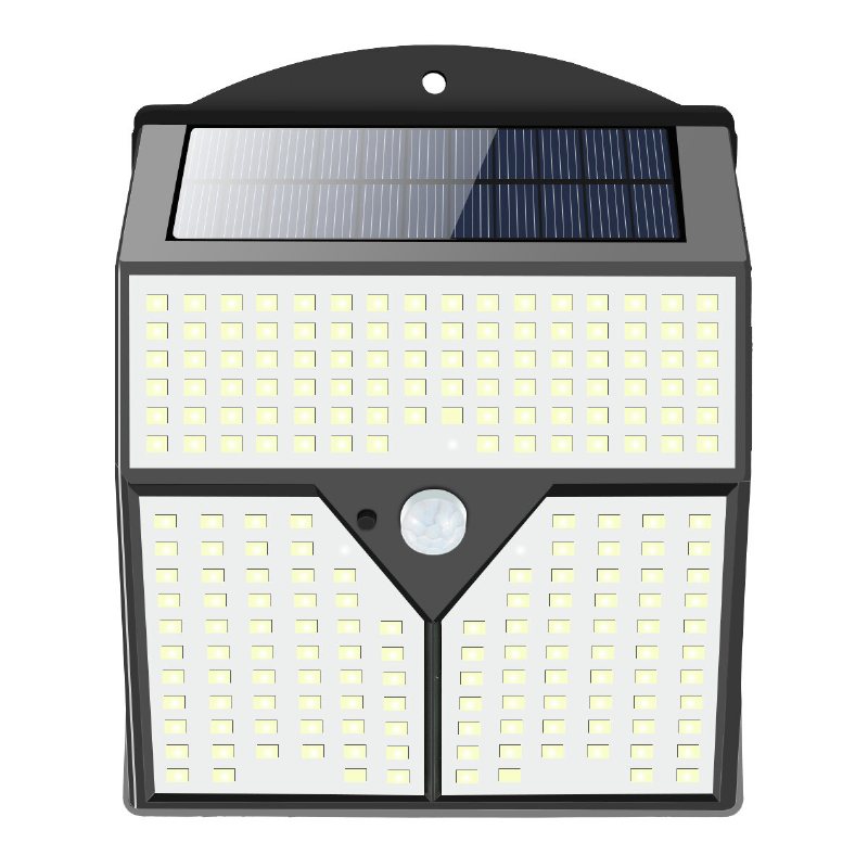 1/2st 436led Solar Light Infraröd Rörelsesensor Trädgård Säkerhet Vägglampa Nytt