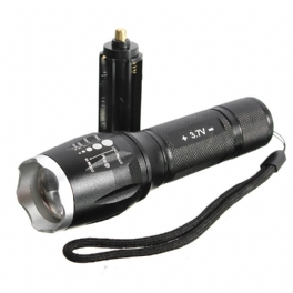 1000 Lumen Tactical Elfeland T6 Led Zoombar Ficklampa