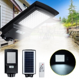 100w Led Solar Street Light Rörelsesensor Power Panel Vägglampa Utomhus Trädgård Ip65 Inredning Med Fjärrkontroll