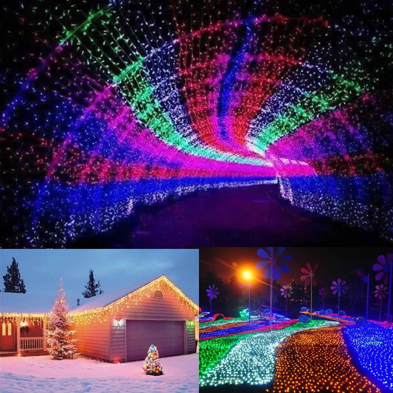 10m 100led Fairy String Julljus Utomhus Vattentät Bröllop Holiday Party Lamp Us Plug 110v