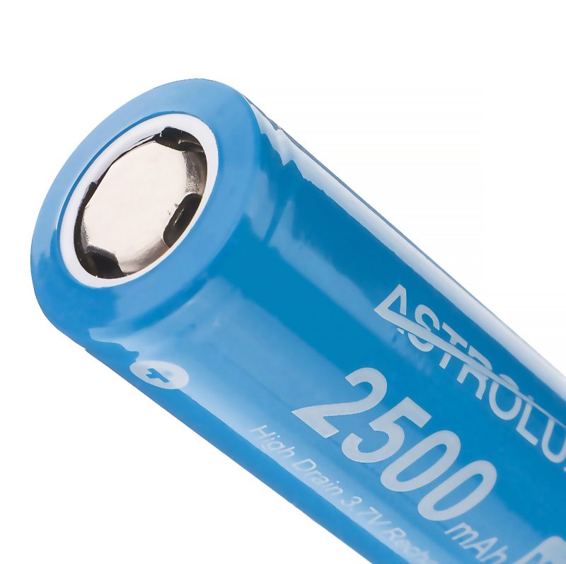 10st E1825 18a 2500mah 3.7v 18650 Li-ion Batteri Oskyddat High Drain Uppladdningsbar Lithium Power Cell För Astrolux Nitecore Lumintop Fenix Olight Ficklampor Rc Leksaker Hem Verktyg