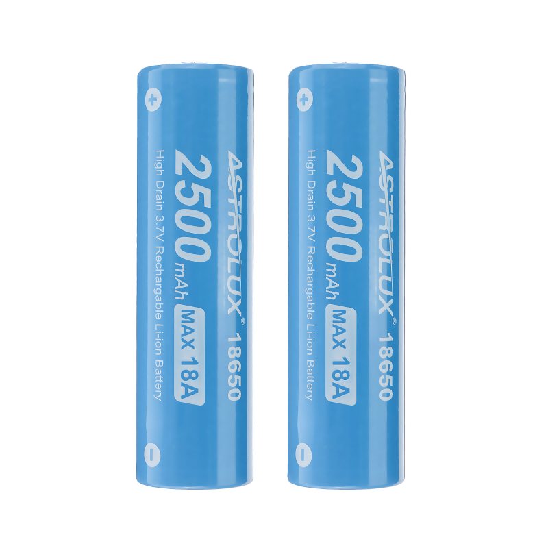 10st E1825 18a 2500mah 3.7v 18650 Li-ion Batteri Oskyddat High Drain Uppladdningsbar Lithium Power Cell För Astrolux Nitecore Lumintop Fenix Olight Ficklampor Rc Leksaker Hem Verktyg