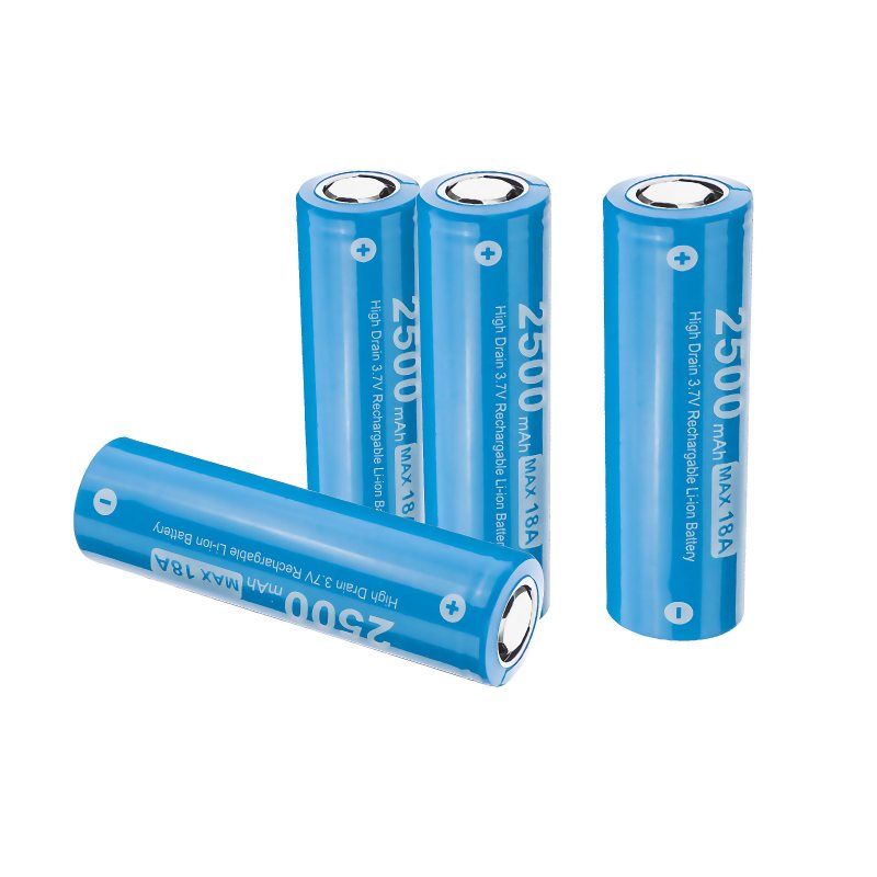 10st E1825 18a 2500mah 3.7v 18650 Li-ion Batteri Oskyddat High Drain Uppladdningsbar Lithium Power Cell För Astrolux Nitecore Lumintop Fenix Olight Ficklampor Rc Leksaker Hem Verktyg