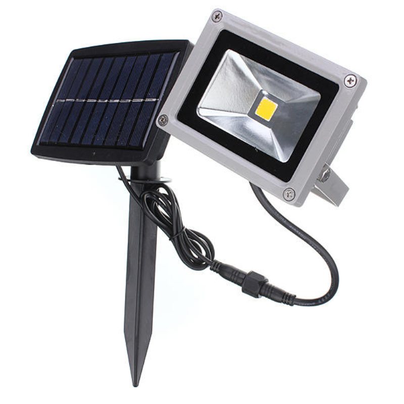 10w Solar Power Led Flood Light Vattentät Outdoors Landscape Spot Lightt