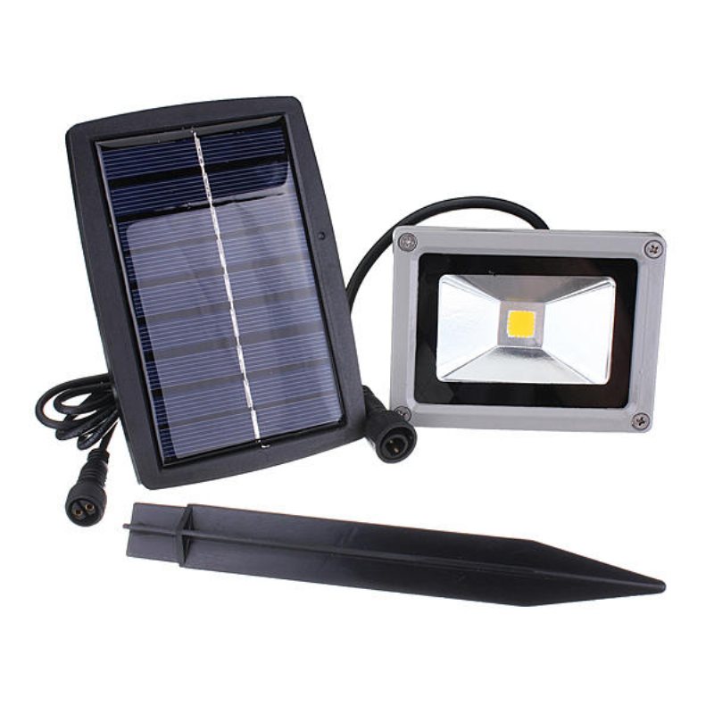 10w Solar Power Led Flood Light Vattentät Outdoors Landscape Spot Lightt