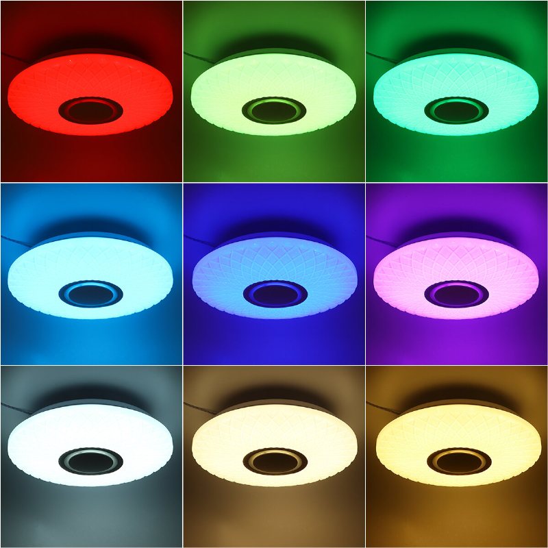 112led Modern Dimbar Fullfärgs Rgb Led Wifi Taklampa Med App-fjärrkontroll