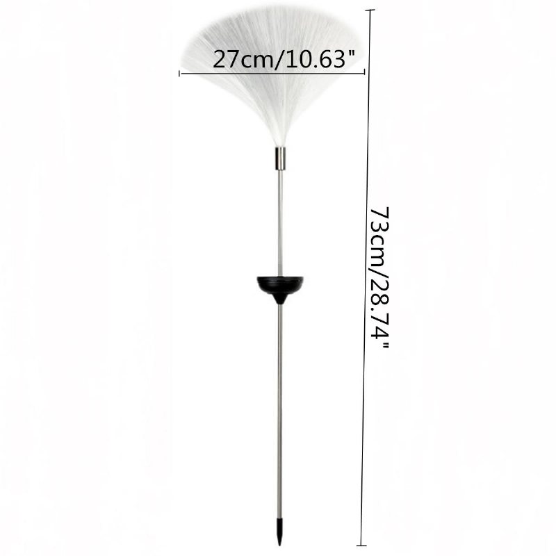 1.2v 2st Solenergi Färgbytesbelysning Led Trädgårdsgräsmatta Spotlampa Utomhus Yard