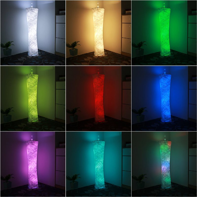 12v Led-golvlampa Fjärrkontroll Rgb Färgskiftande 58" Höjdlampor För Livingroomish