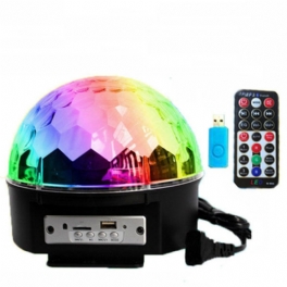 12w Bluetooth Röststyrning Led Magic Ball Scenlampa Färgglad Mp3 Disco Med Fjärrkontroll