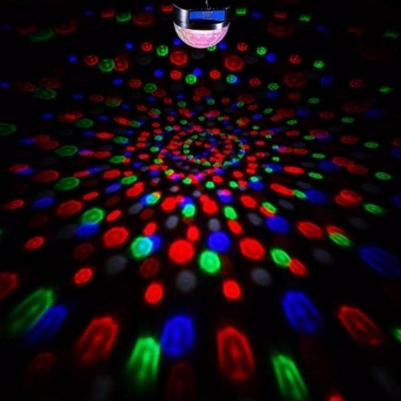 12w Bluetooth Röststyrning Led Magic Ball Scenlampa Färgglad Mp3 Disco Med Fjärrkontroll