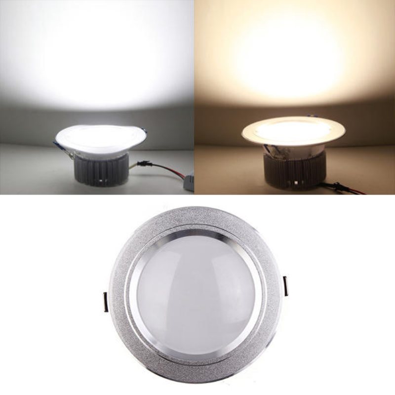 12w Led Down Light Tak Infälld Lampa Dimbar 220v + Driver