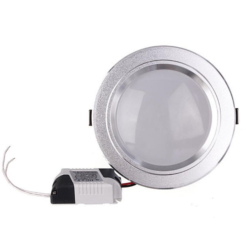 12w Led Down Light Tak Infälld Lampa Dimbar 220v + Driver