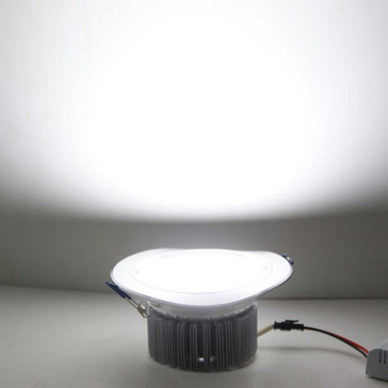 12w Led Down Light Tak Infälld Lampa Dimbar 220v + Driver