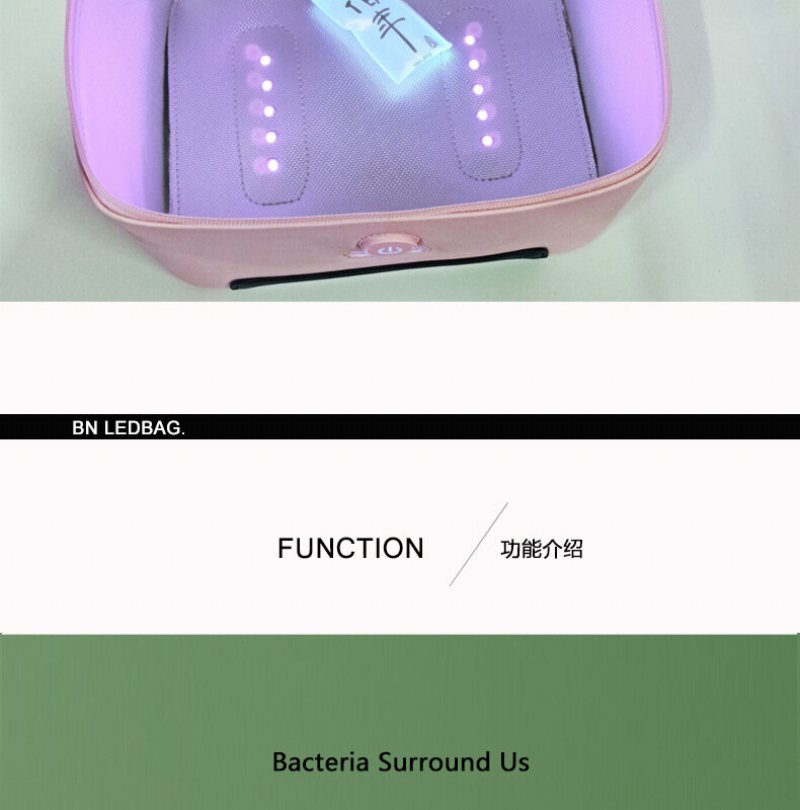 13 Led-lampor Uv-desinfektionspaket Bärbar Led Ultraviolet Light Anion Sterilisatorbox