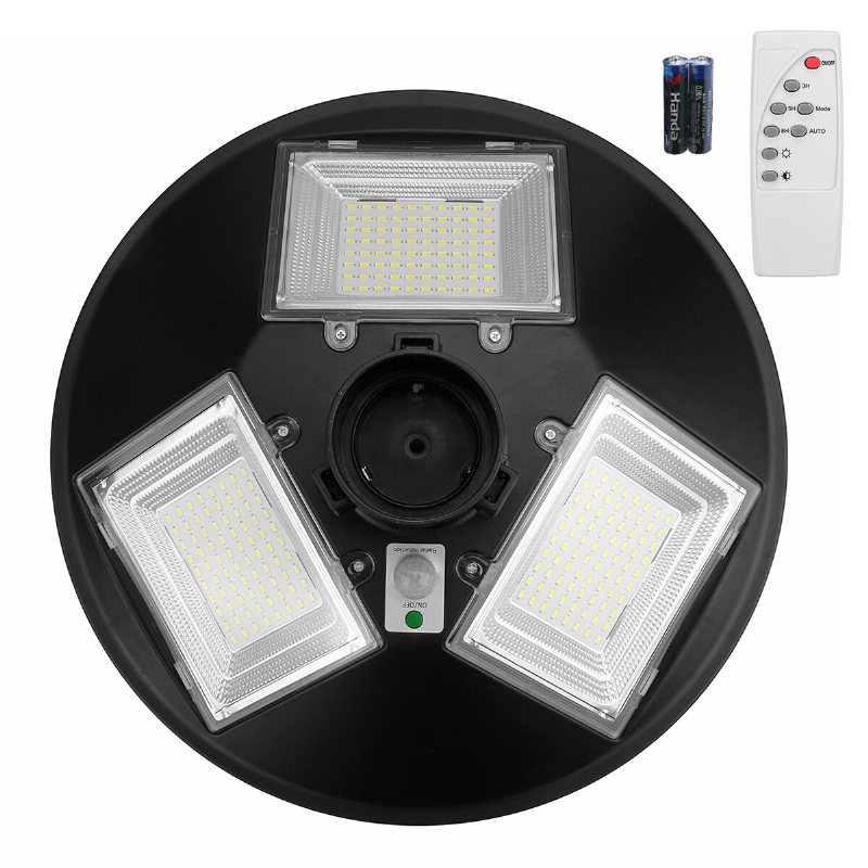 150w 240led Solar Street Light Motion Induktion Utomhus Timing Lampa + Fjärrkontroll