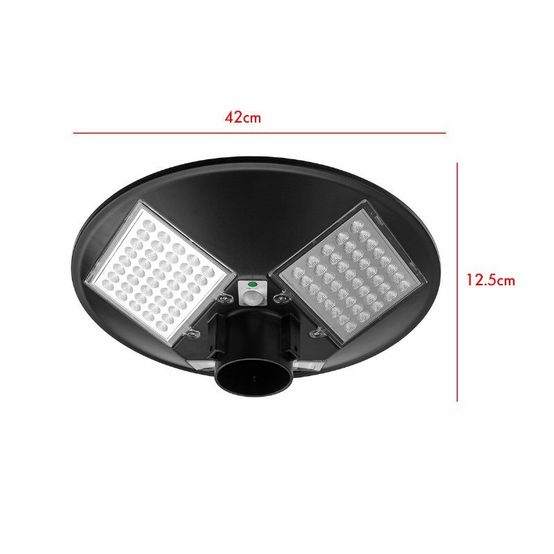 150w 240led Solar Street Light Motion Induktion Utomhus Timing Lampa + Fjärrkontroll