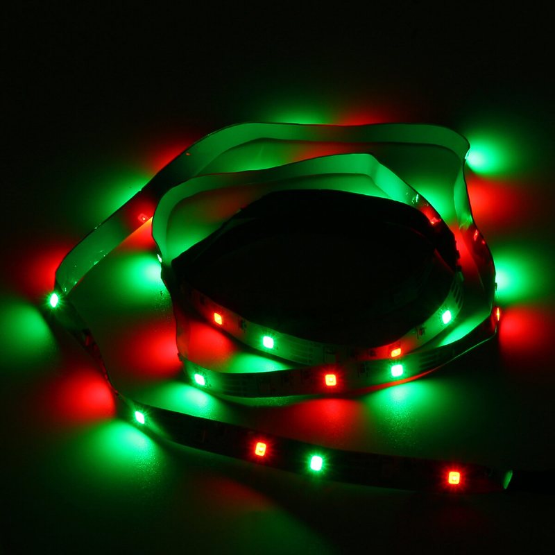 1m/2m/3m/4m/5m Bluetooth App 3528smd Rgb Usb Led Strip Light Indoor String Tape Lamp + Fjärrkontroll