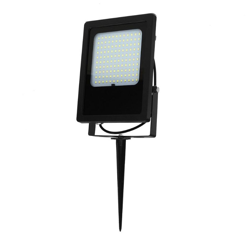 2 St 15w Vattentät 120 Led Flood Light Fjärrkontroll Ljussensor Solar