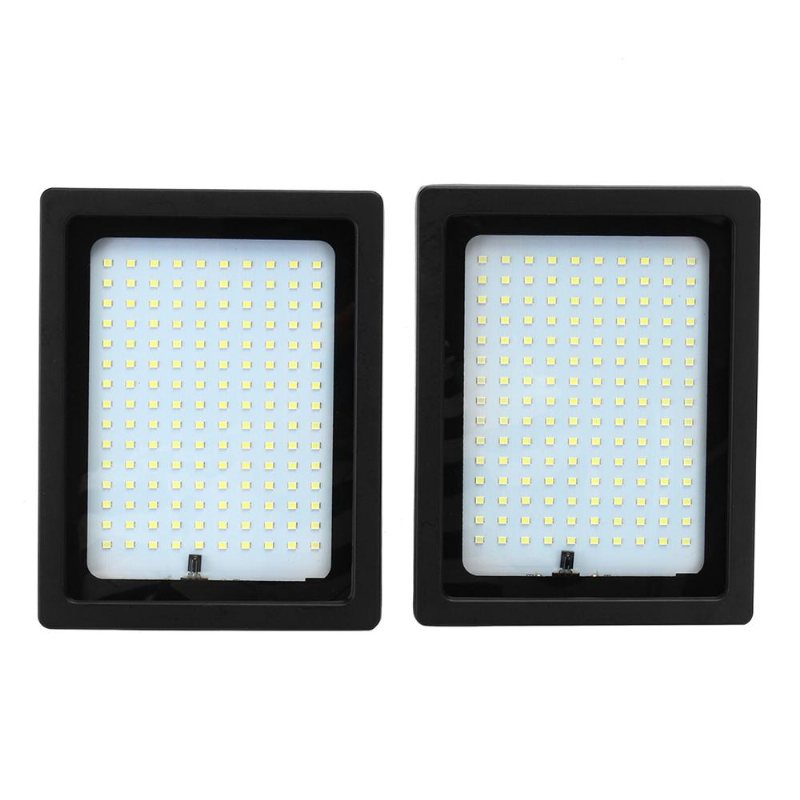 2 St 20w Vattentät 150 Led Flood Light Fjärrkontroll Ljussensor Solar