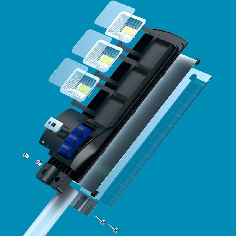 200/400/600w 360led Solsensor Gatubelysning Utomhus Kommersiell Ip65 Vattentät