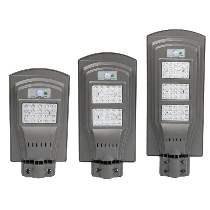 20w 40w 60w Led Solar Pir Motion Activated Sensor Wall Street Light Utomhuslampa