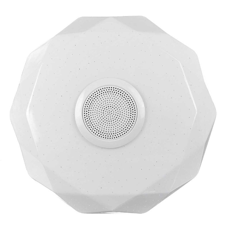 220v Led Rgb Taklampa 3000-6500k Dimbar Akryl Musiklampa Bluetooth Fjärrkontroll